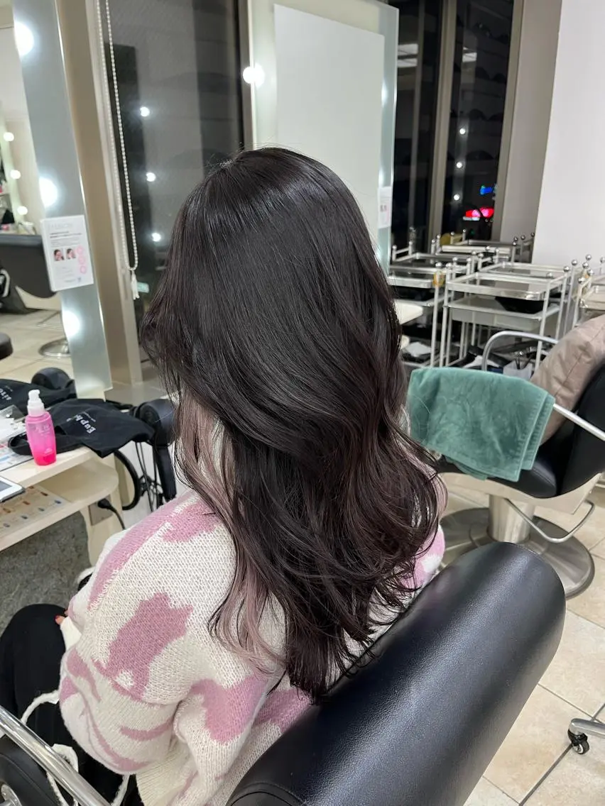 セミロング 韓国レイヤー×モテ髪 /MITSUKI🤍のヘアスタイル