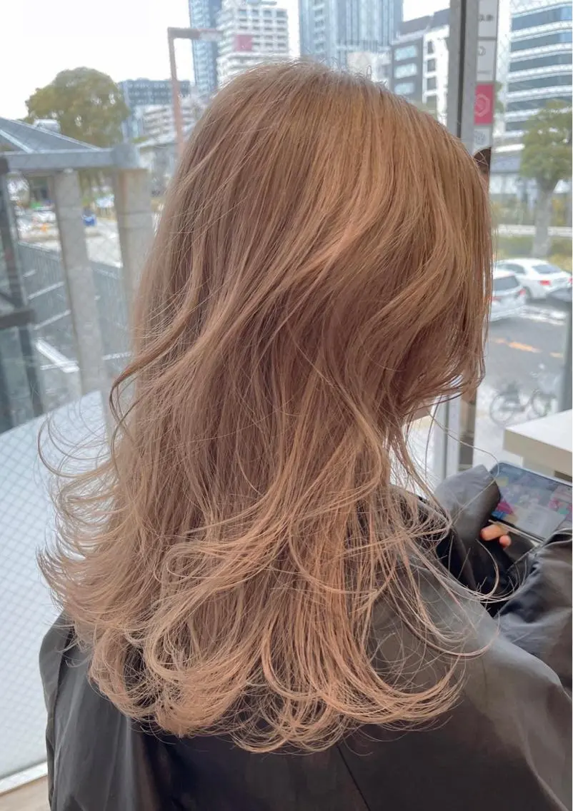 ロング カラー ヘアカラー トリートメント 🍀小川大輔🍀 ボブ/ブリーチ🥇のヘアスタイル