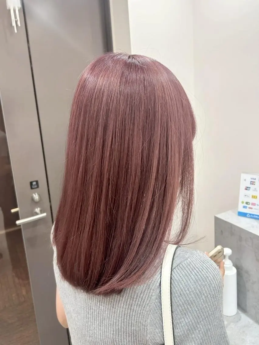 セミロング カラー ブリーチ ダブルカラー ハイトーンカラー ✨【公式】 juhl.横浜✨のヘアスタイル