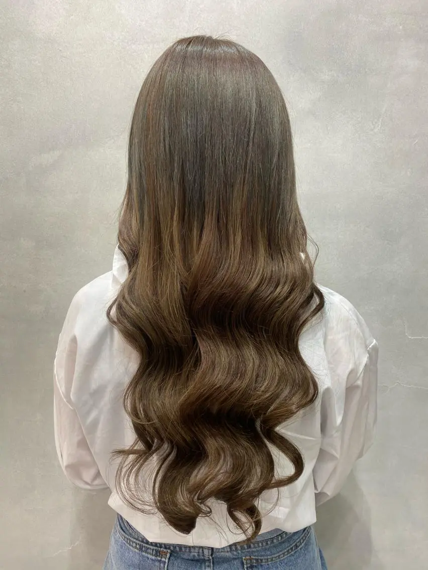 セミロング カラー ヘアアレンジ FAAM Tsuneのヘアスタイル
