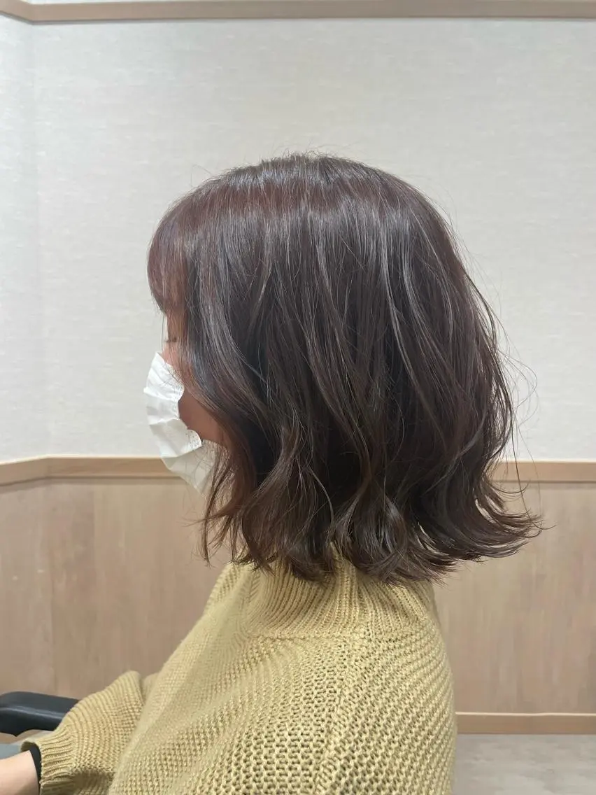 ミディアム カラー カット ヘアカラー miho 🌼🌼🌼のヘアスタイル