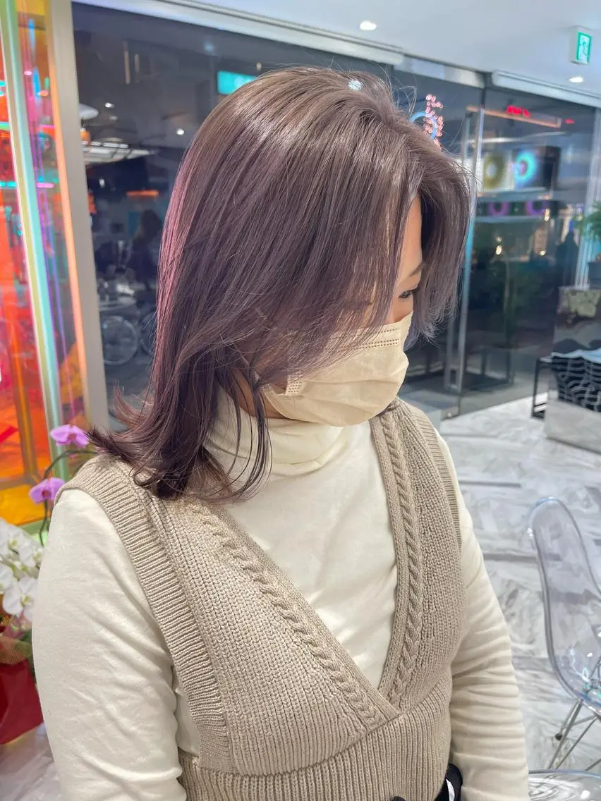 カラー ヘアカラー ユナ🌙 nailのネイルデザイン