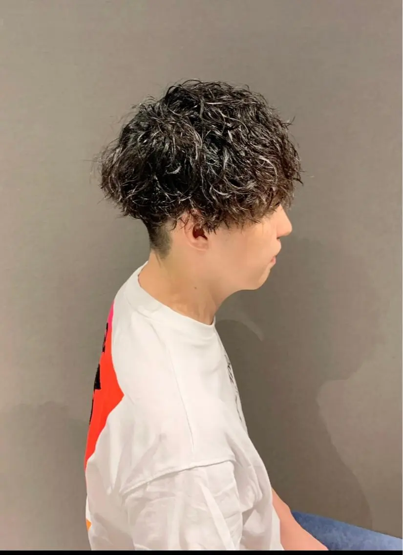 パーマ メンズ カット パーマ 深沢 秀のヘアスタイル