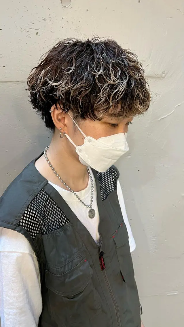 パーマ メンズ カット パーマ 🔥メンズ特化🔥 永瀬椋のヘアスタイル