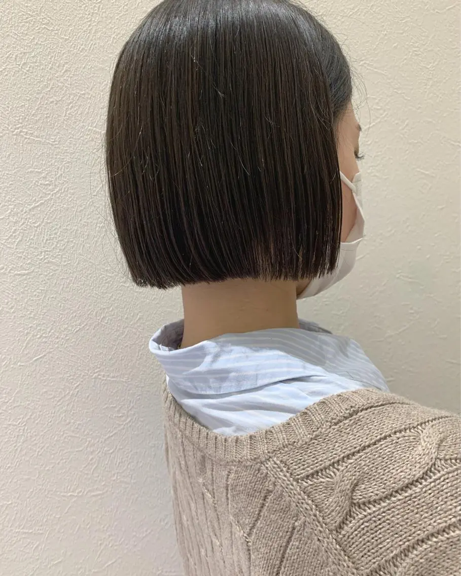 ショート カラー ボブ hubhair レイヤー/透明感のヘアスタイル