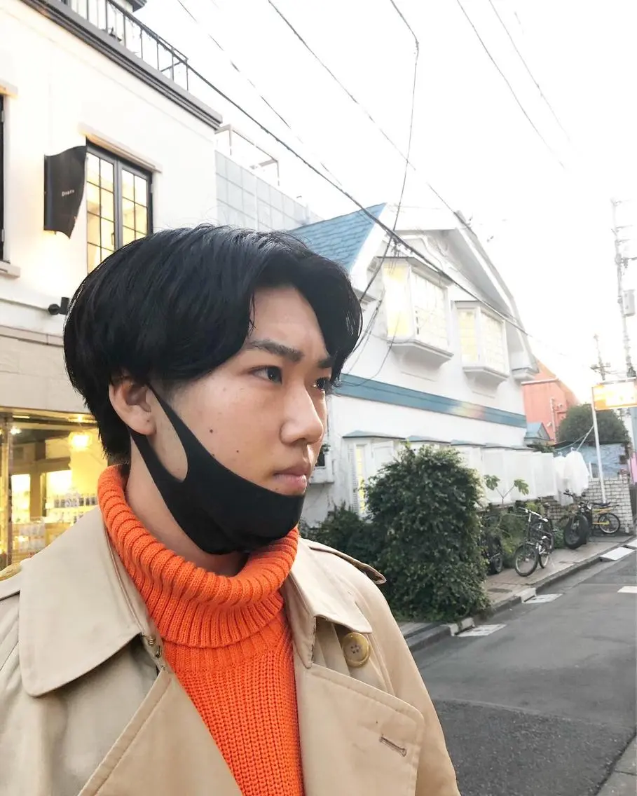 ヘアアレンジ メンズ センターパート メンズパーマ カット トリートメント ヘアセット メンズ特化✂️栗原 侑也のヘアスタイル