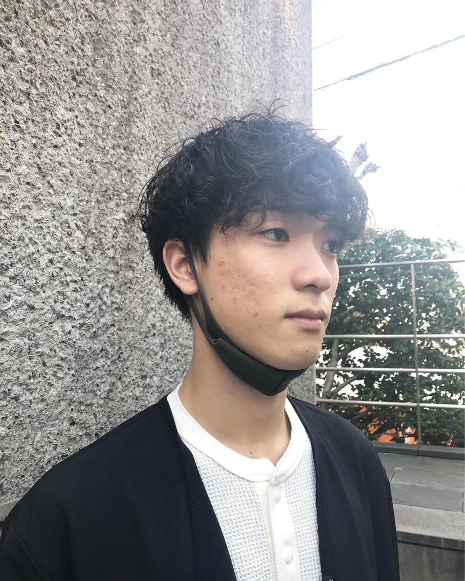 パーマ ヘアアレンジ メンズ カット パーマ トリートメント ヘアセット メンズ特化✂️栗原 侑也のヘアスタイル