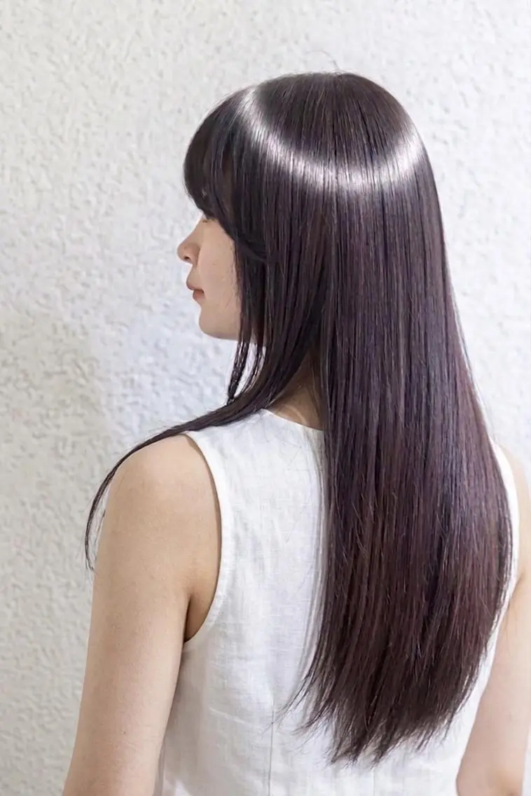 ロング カット 縮毛矯正 トリートメント APHRODITE 升田 潤のヘアスタイル
