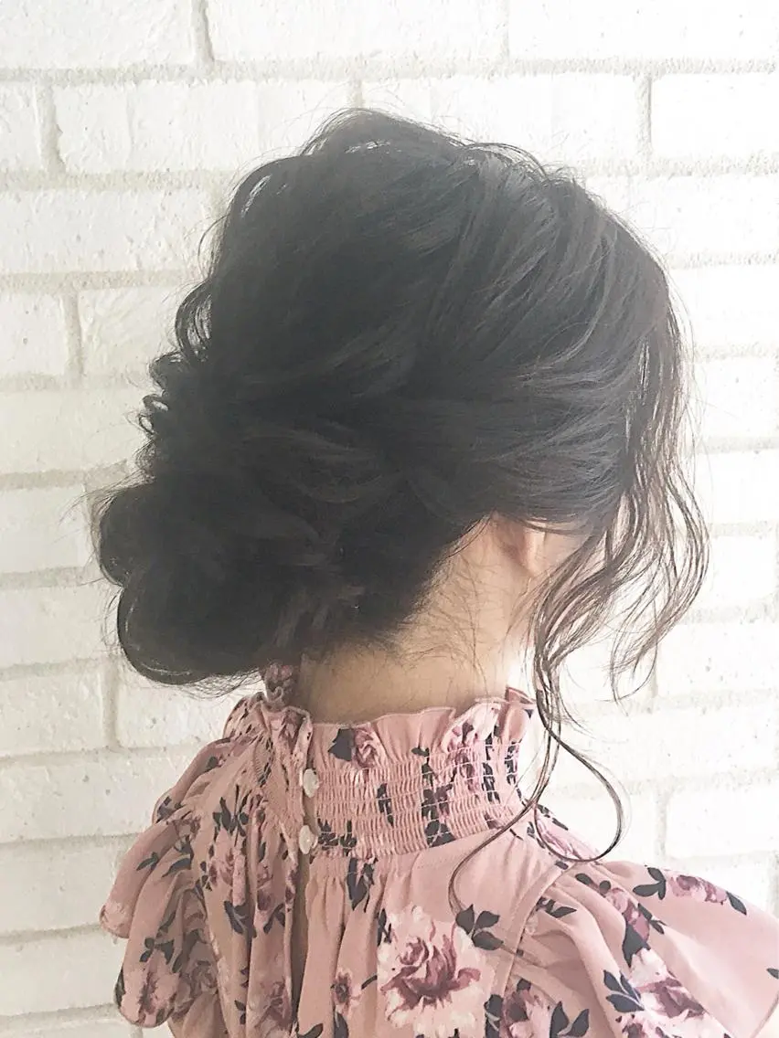 カラー ヘアアレンジ まなべ さくらのヘアスタイル