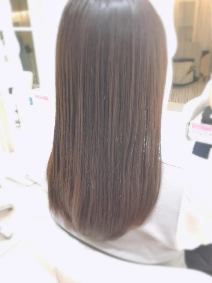 ロング カット ヘアカラー トリートメント 上田 篤史のヘアスタイル