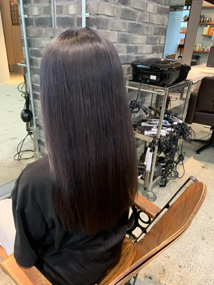 セミロング カラー シルバー ヘアカラー トリートメント 似合わせ×美髪改善✨ Yutoのヘアスタイル