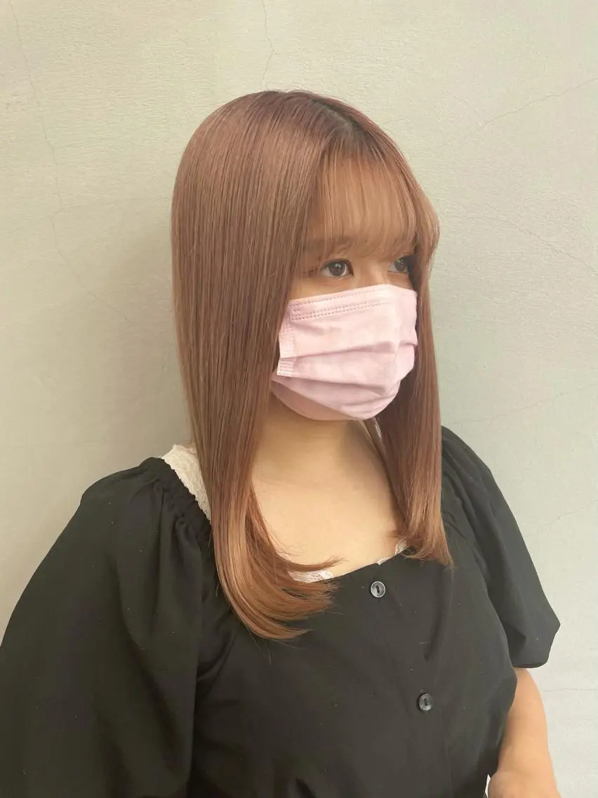 カラー ケアカラー ハイトーンカラー miu .のヘアスタイル