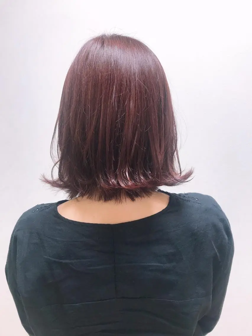 ミディアム カラー もりたみかこ 美容師お休み中のヘアスタイル