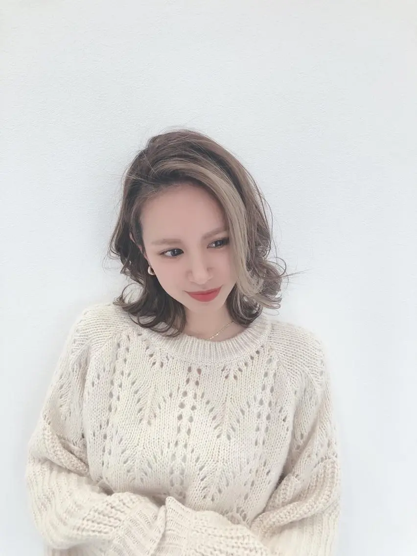 ミディアム カラー パーマ ヘアアレンジ カット トリートメント 【tejina】 ochiのヘアスタイル