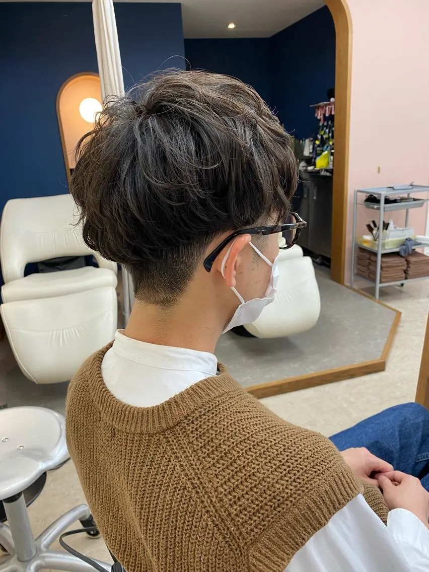 パーマ メンズ 髪質改善QOLU 石川のヘアスタイル