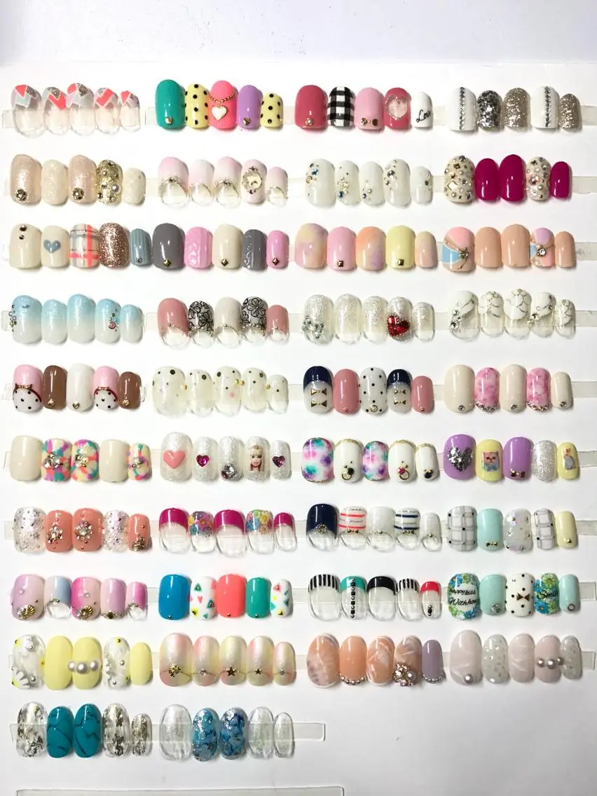 ネイル 春ネイル 渋谷/チップ長さ出し 👑アプレgel-xのネイルデザイン