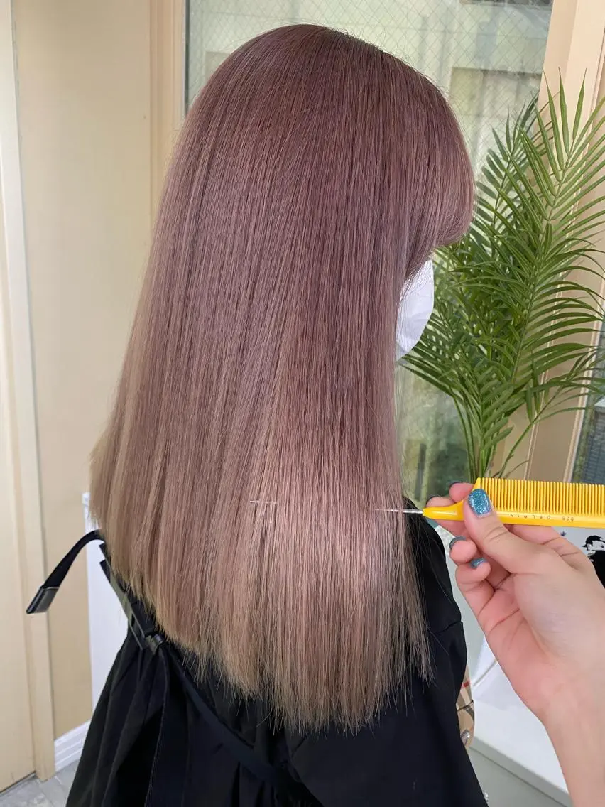 ロング ヘアカラー トリートメント 🧡YUKA🧡 渋谷/ﾌﾟﾙｴｸｽﾃのヘアスタイル