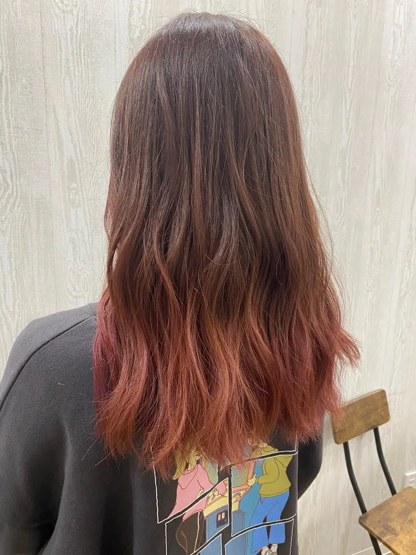 セミロング カット ヘアカラー トリートメント TELA HAIR 岩槻　高梨のヘアスタイル