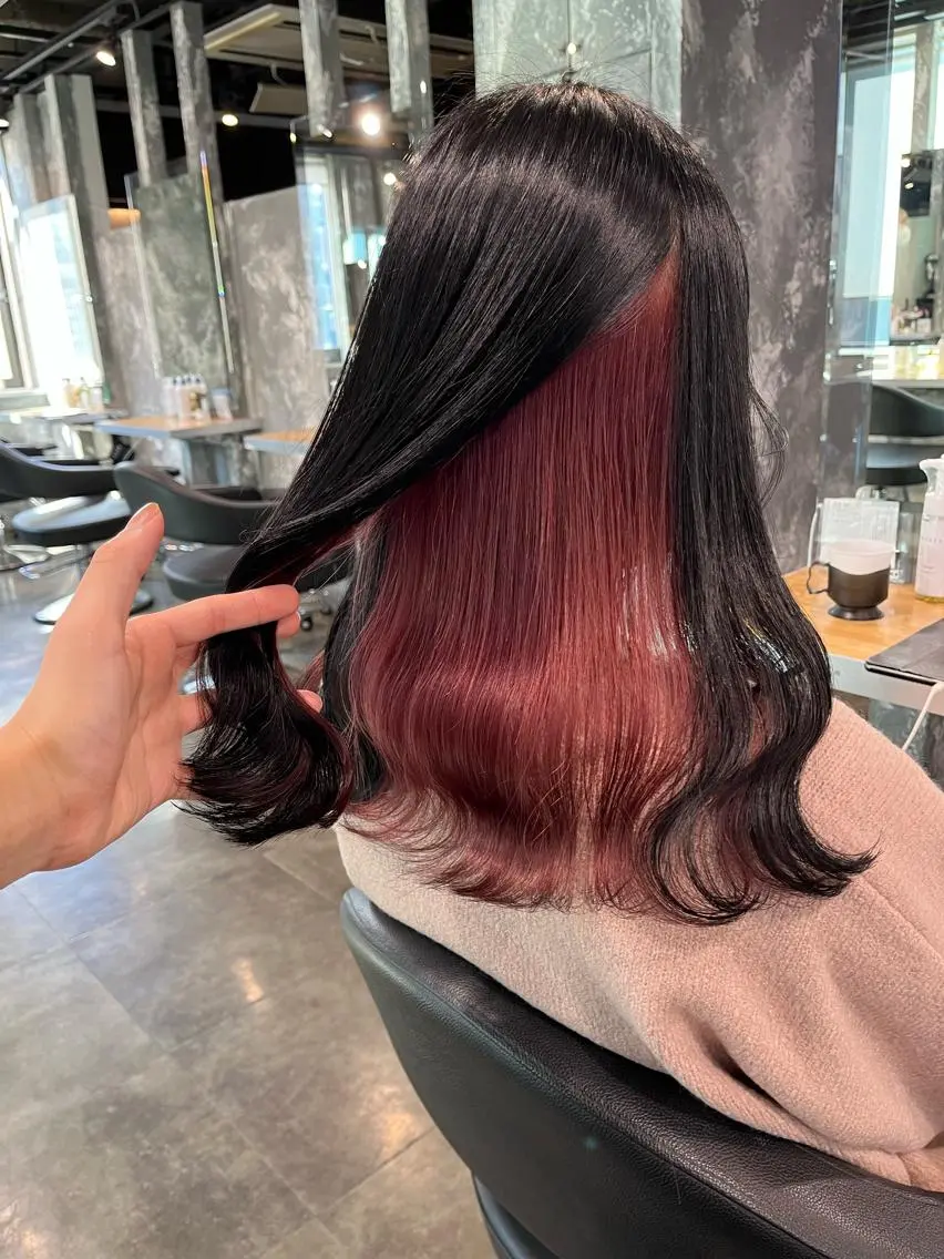 セミロング ヘアカラー トリートメント ヘッドスパ ヘアセット 🪞透明感カラー🫧 縮毛矯正🥇かずきのヘアスタイル