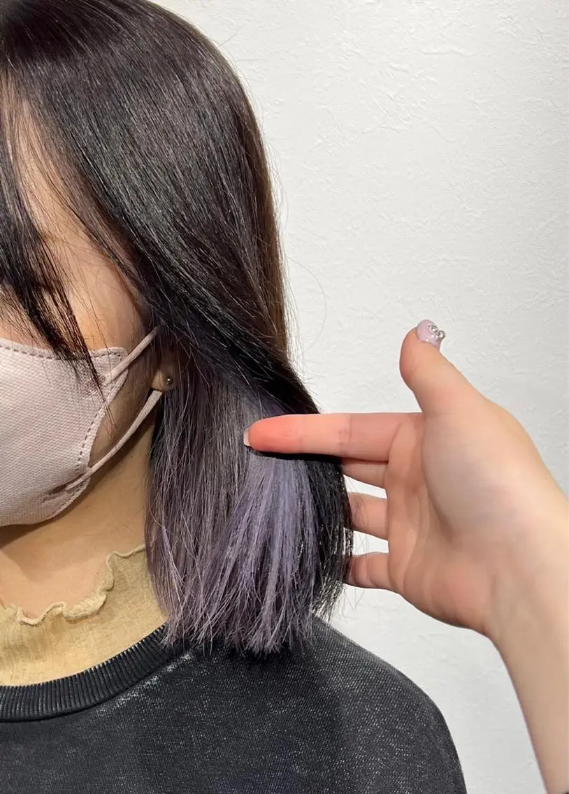 カラー イヤリングカラー 表参道ソルエテラ🎀 𝐒𝐇𝐔𝐑𝐈のヘアスタイル