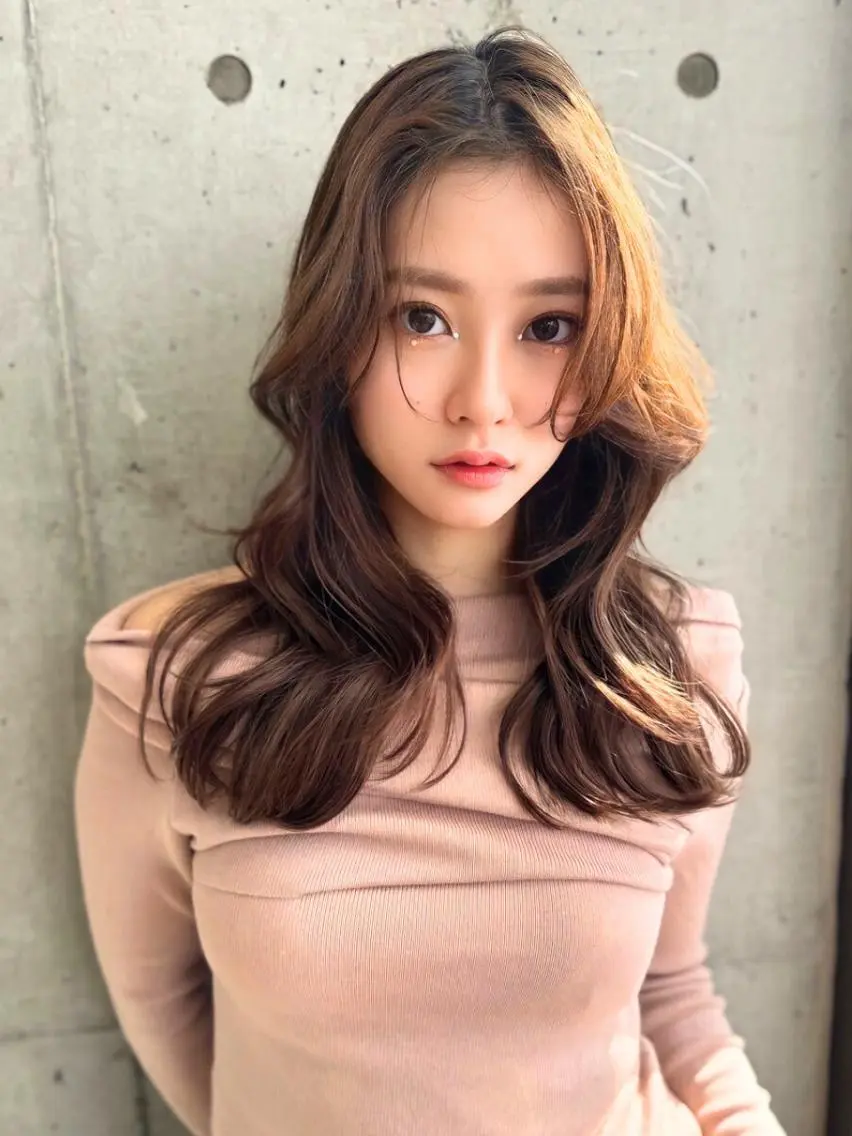 ロング カラー カット ヘアカラー ANGELICA JR和歌山店のヘアスタイル