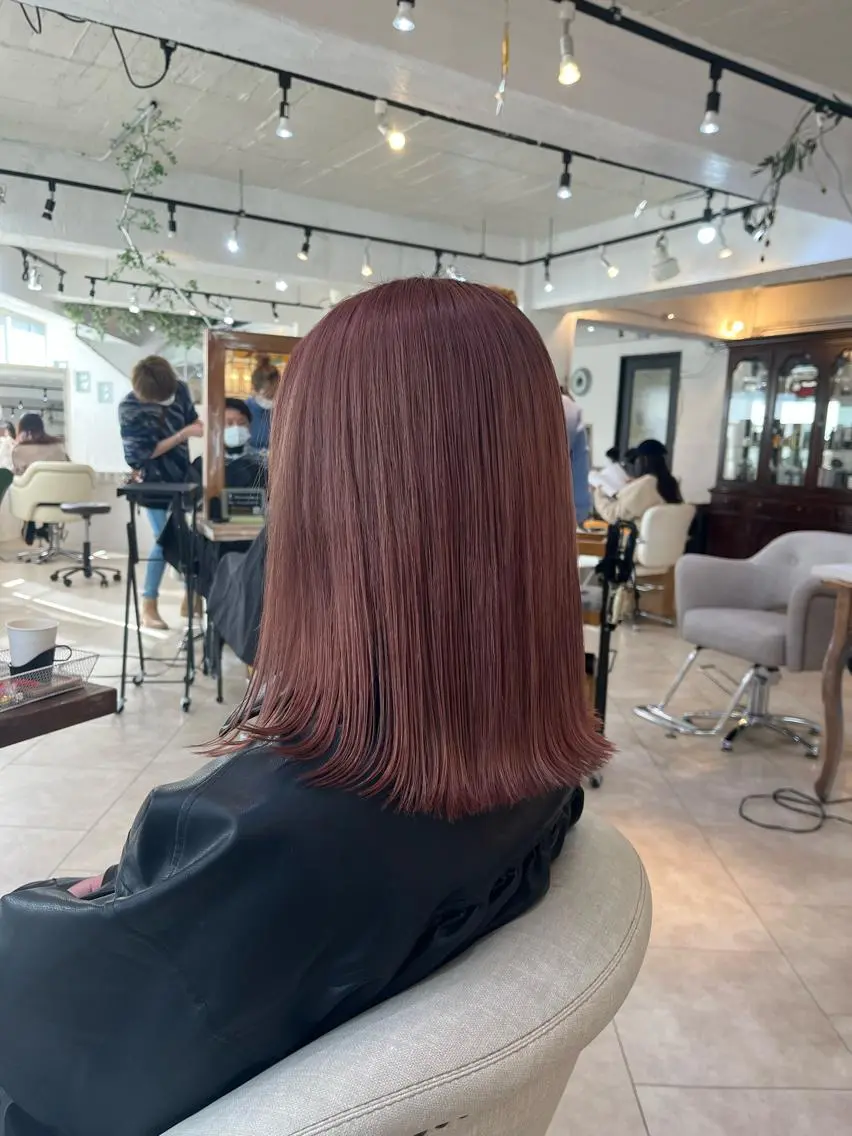 ミディアム カラー 💛ハイトーン💛 りむのヘアスタイル