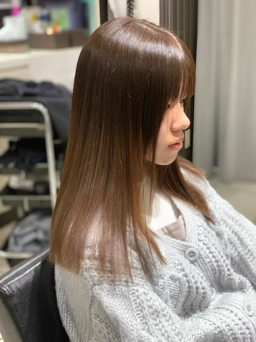 セミロング カラー ヘアアレンジ カット ヘアカラー トリートメント ヘッドスパ 池袋艶髪職人🌈😇 ✨店長✨小林優太✨のヘアスタイル