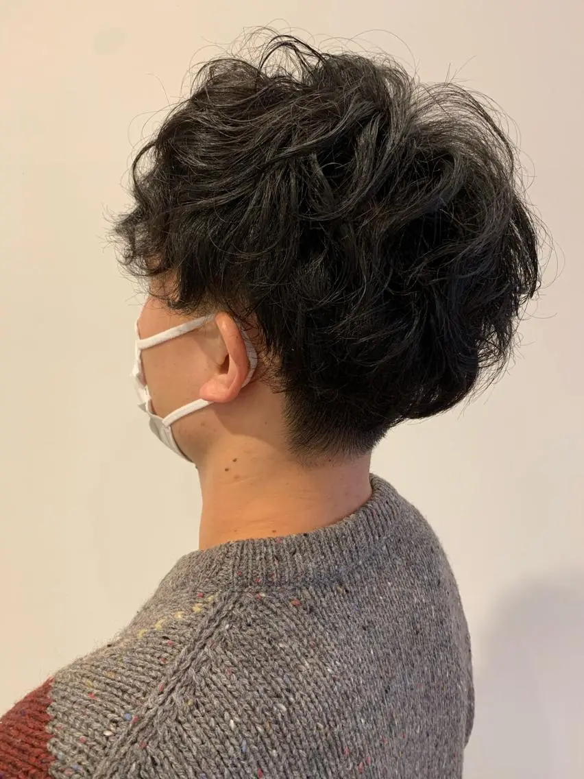パーマ メンズ 多田 彩香のヘアスタイル