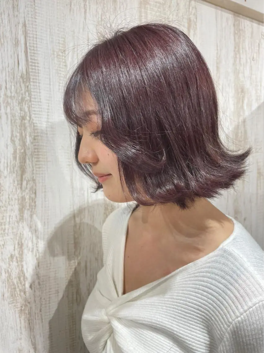 ショート カラー ヘアアレンジ ヘアカラー トリートメント 🫧新宿 透明感 カラー/サスケ🫧のヘアスタイル