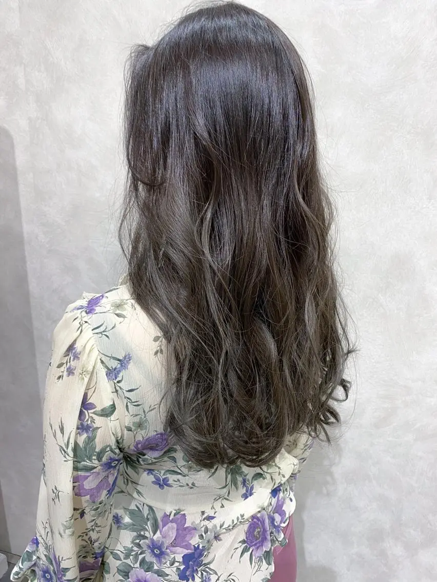 ロング カラー 透明感カラー グラデーションカラー グレージュ モカグレージュ ヘアカラー トリートメント 丹羽 隼人/髪質改善 /韓国ヘア🇰🇷のヘアスタイル