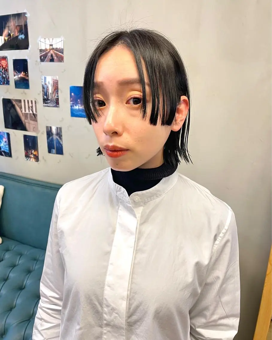 ミディアム カラー パーマ ヘアアレンジ メンズ キッズ ネイル マツエク・マツパ アイブロウ tatsumi/ボブ ウルフ/レイヤーのヘアスタイル