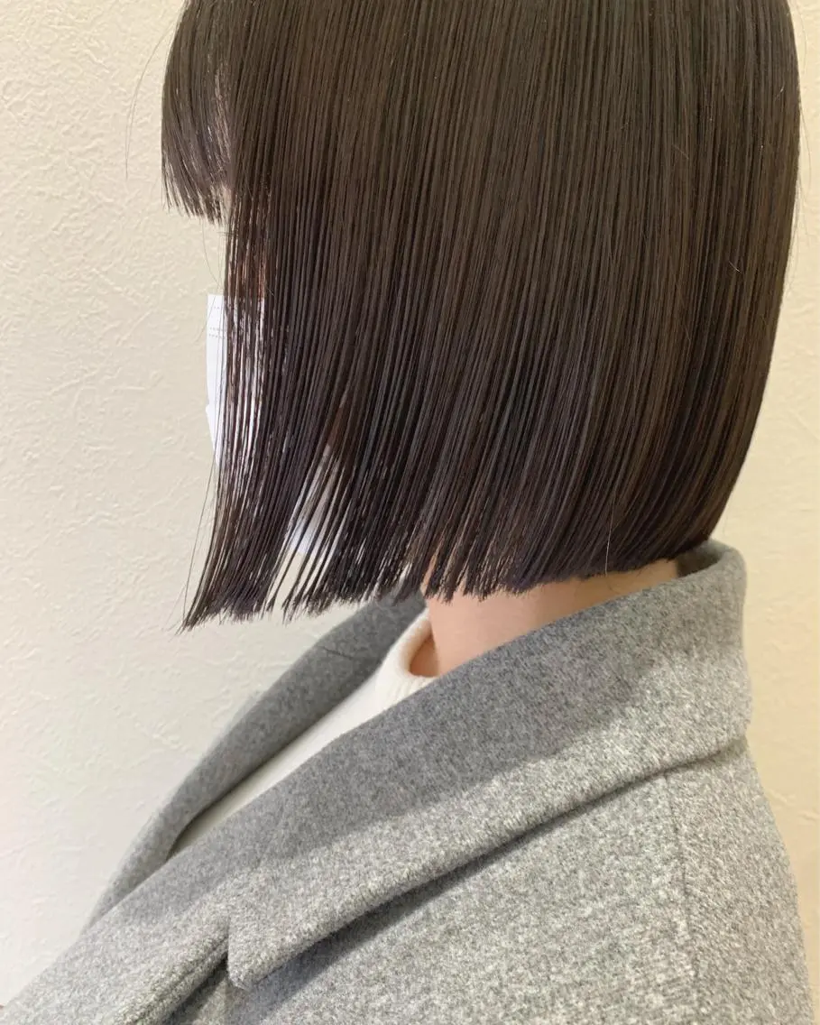 ショート 切りっぱなしボブ ボブ カット トリートメント hubhair レイヤー/透明感のヘアスタイル