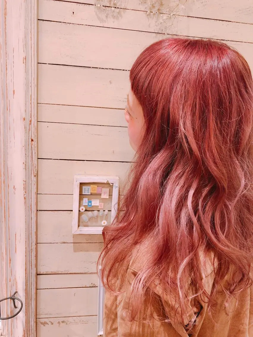 ロング カラー ヘアアレンジ キッズ ピンクカラー stylist 🌸 kana.のヘアスタイル