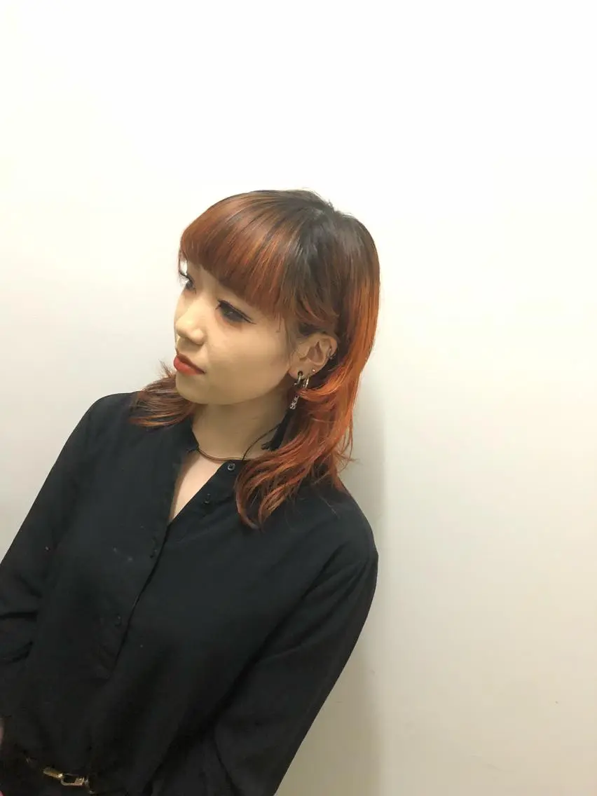 ミディアム パーマ カット ヘアカラー パーマ 縮毛矯正 トリートメント ヘッドスパ コレットヘアー 田中アヤノのヘアスタイル