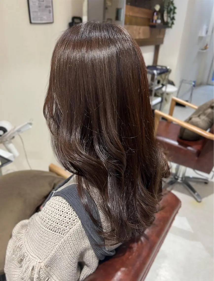 セミロング 髪質改善メニュー 長井 美佐子のヘアスタイル