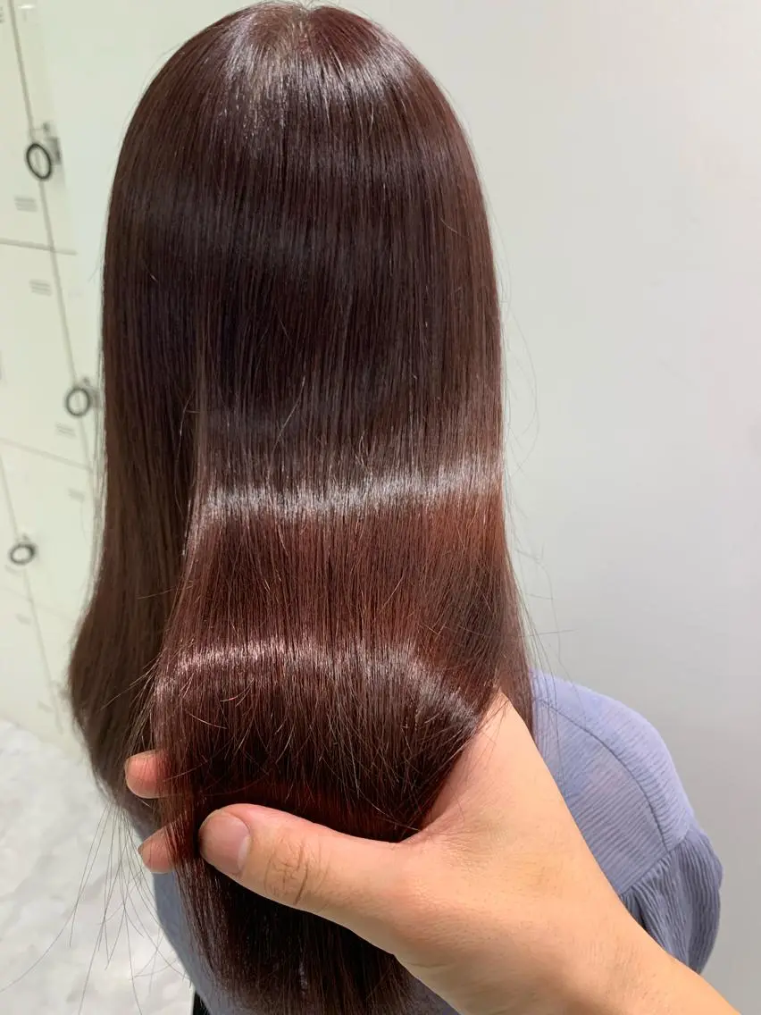 ロング ヘアカラー ヘッドスパ ヘアセット 🪞透明感カラー🫧 縮毛矯正🥇かずきのヘアスタイル