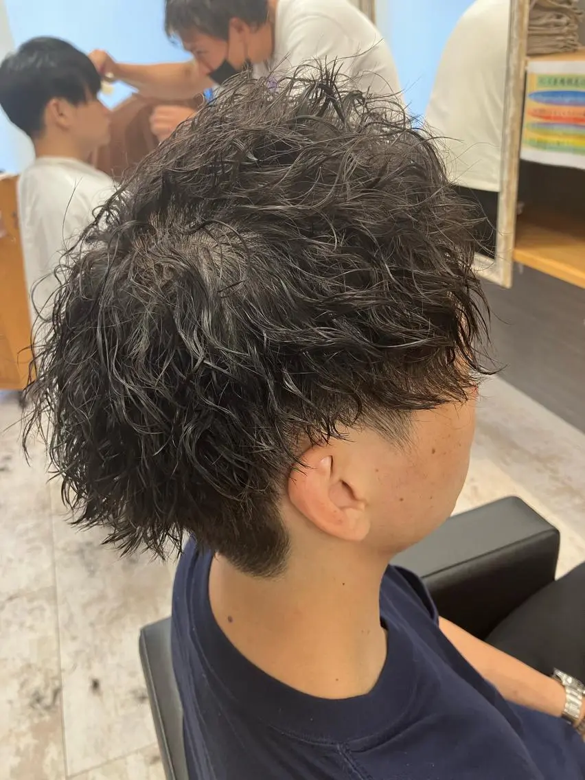 パーマ メンズ カット パーマ メンズ特化/パーマ/ フェードWATARUのヘアスタイル