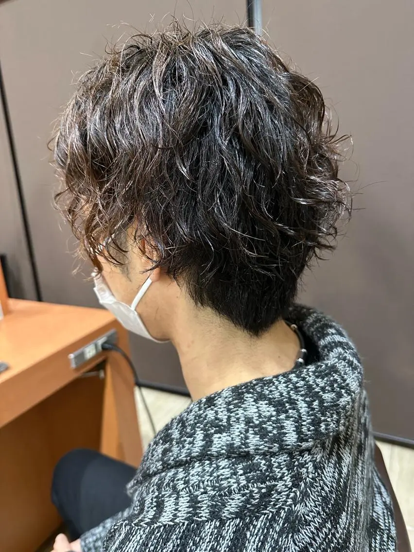パーマ メンズ 長嶋 康平のヘアスタイル