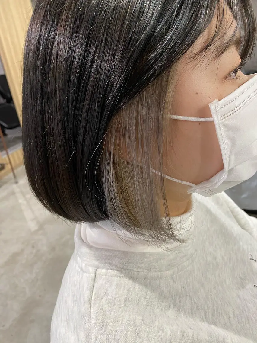 ミディアム カラー 髪質改善/レイヤー カット手塚奨のヘアスタイル