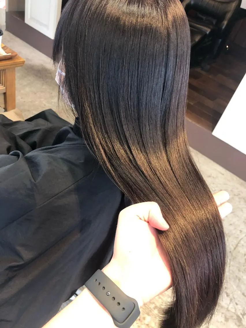 ロング 髪質改善、縮毛矯正 Core梅田茶屋町店のヘアスタイル
