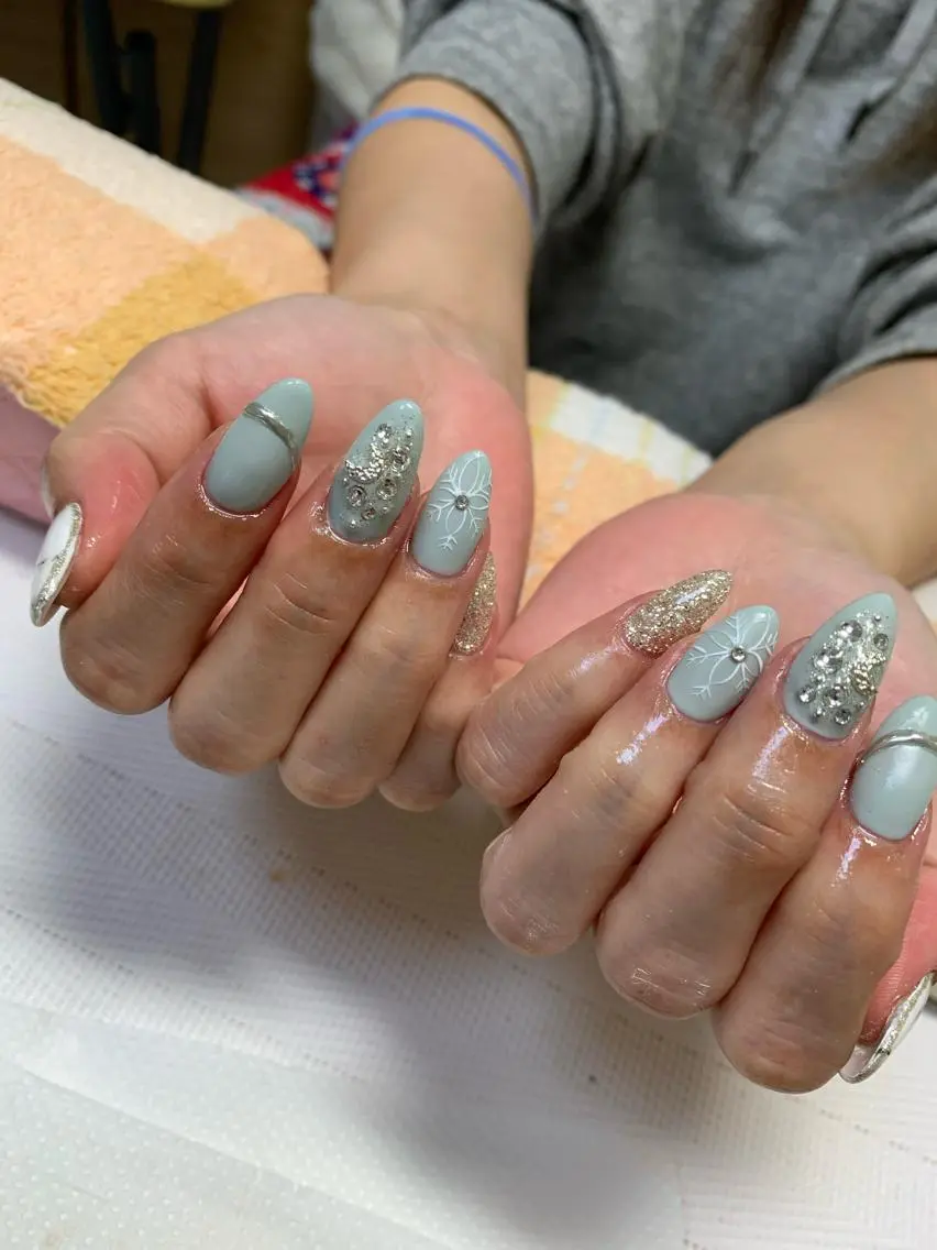 ネイル アートネイル rukianail 新里のネイルデザイン
