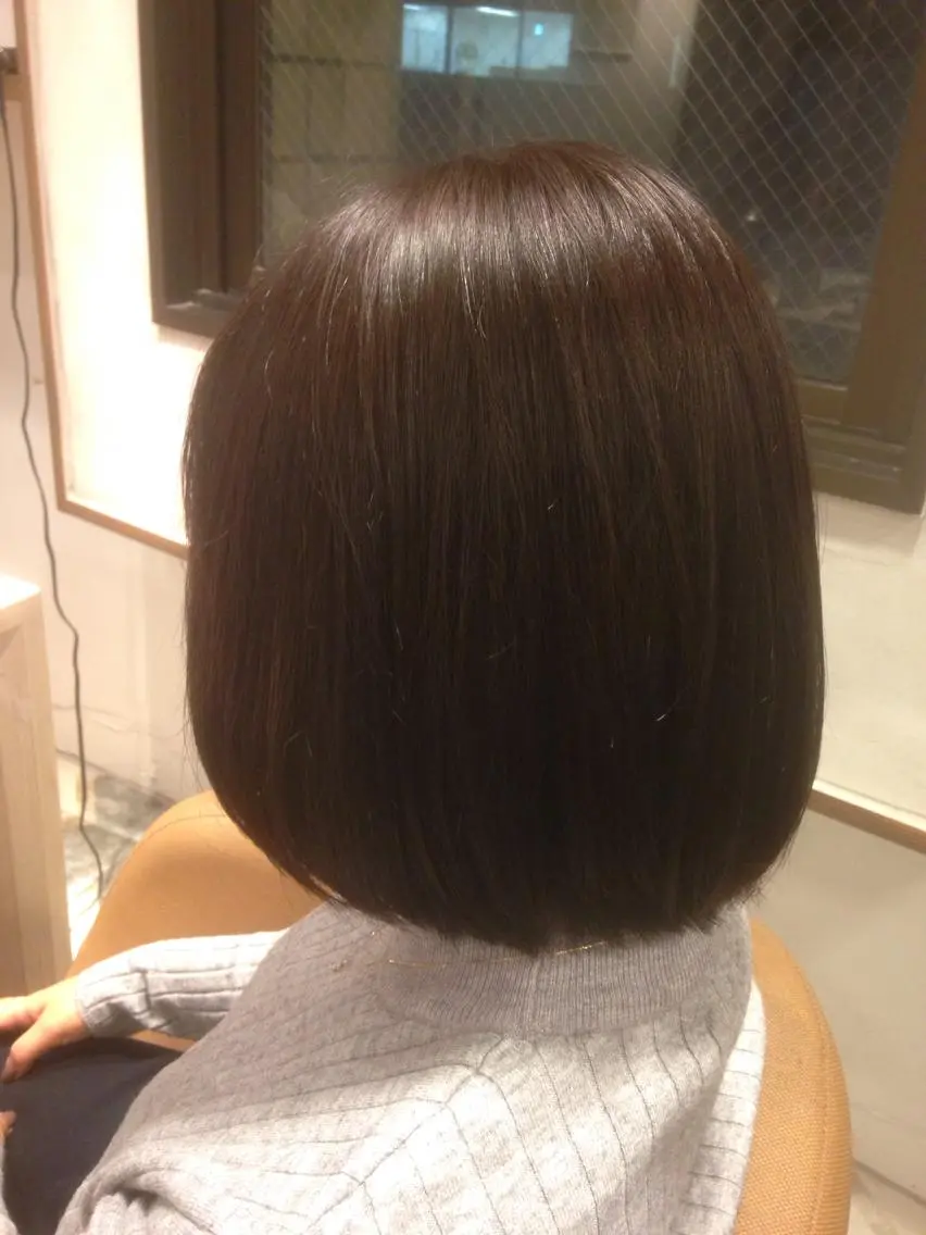 ショート ミディアム セミロング カラー ヘアアレンジ アッシュ ボブ 【体験】韓国 メイク&ヘア天神のヘアスタイル