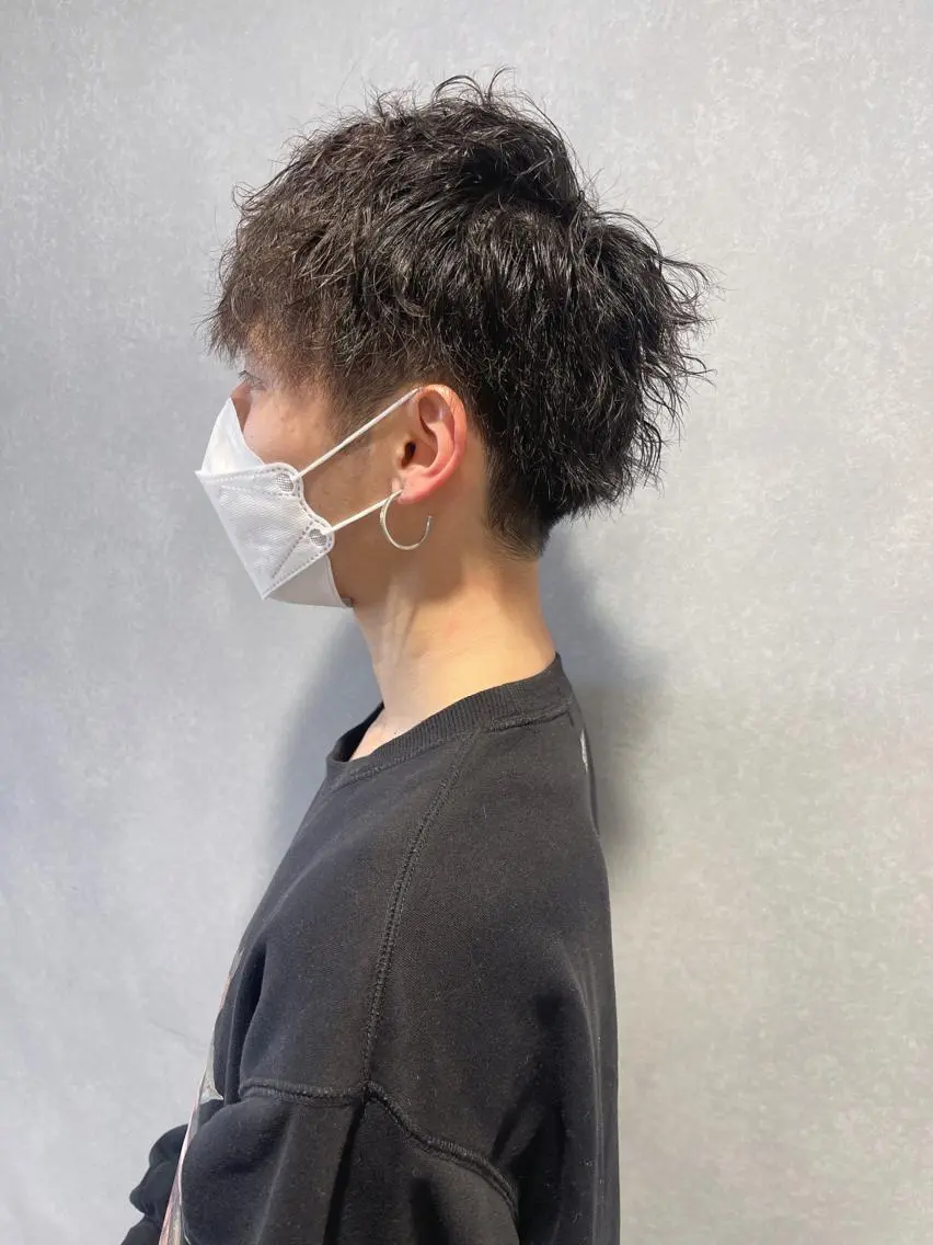 パーマ メンズ カット パーマ 唐澤 千尋のヘアスタイル