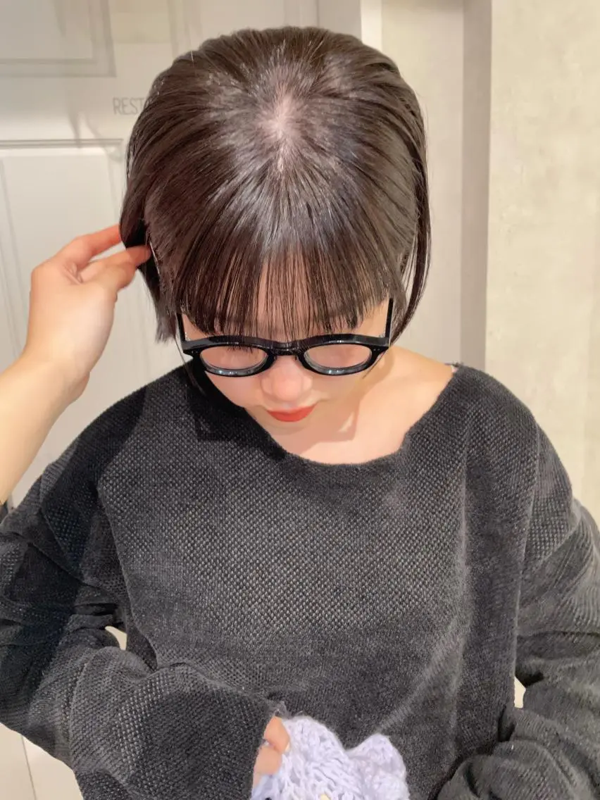 ショート カラー 透明感カラー ヘアカラー ナチュラル透明感🌱 小山美樹子のヘアスタイル