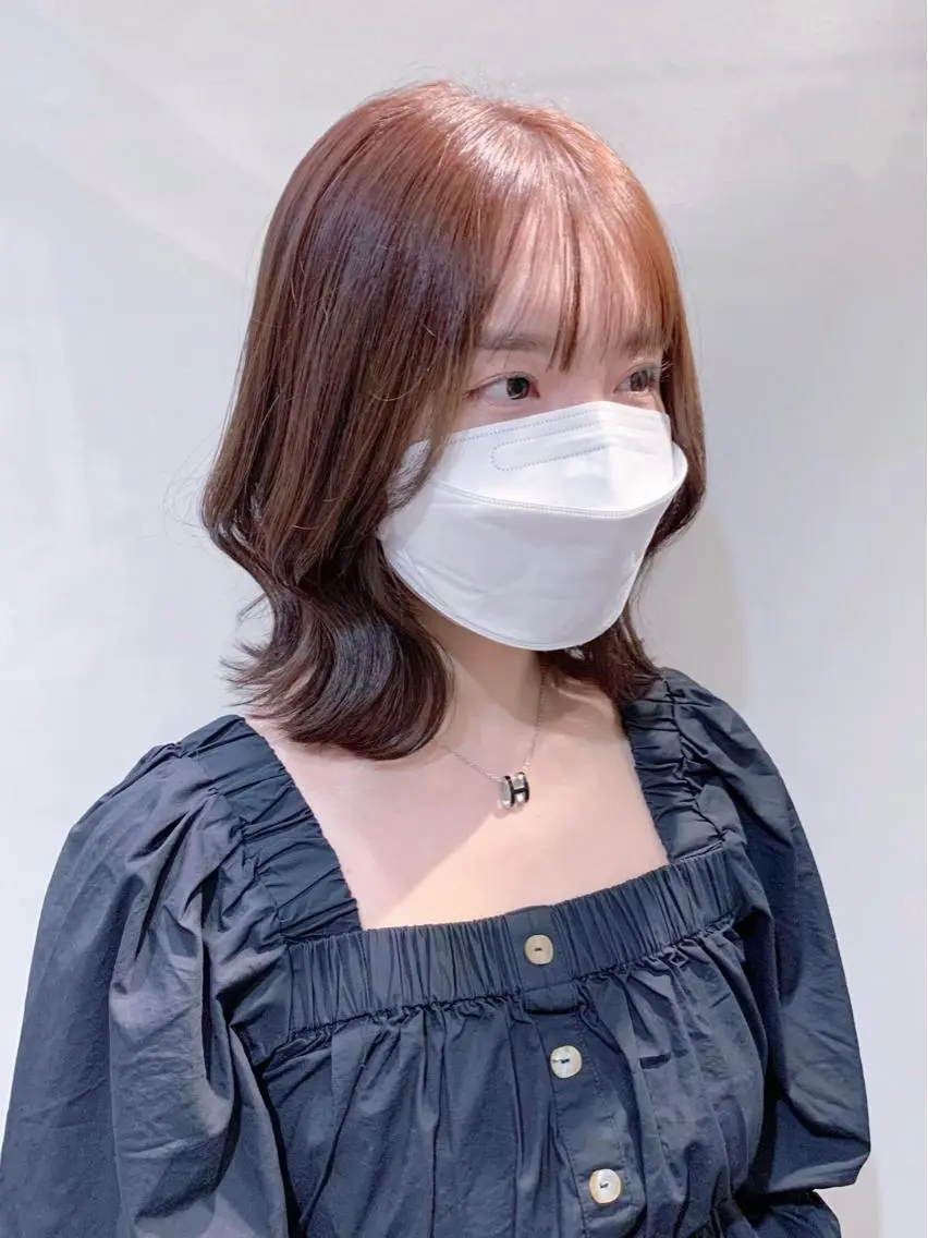 ミディアム カラー ヘアアレンジ 柔らか垢抜けｶﾗｰと ｶｯﾄ🫧ASUKAのヘアスタイル