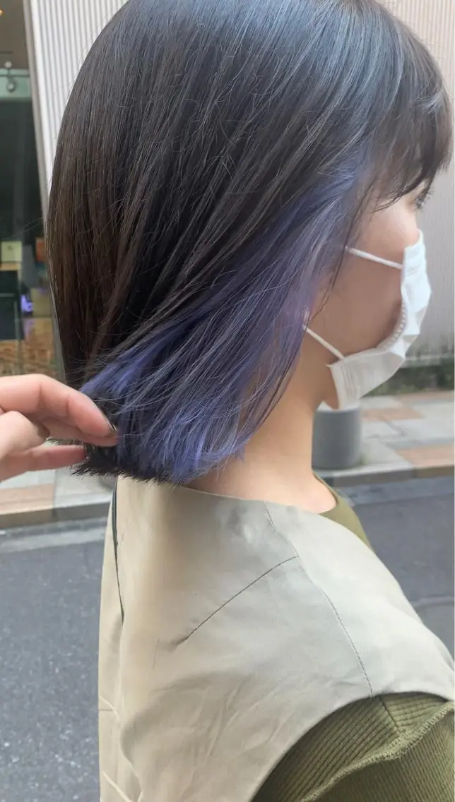 ミディアム カラー イヤリングカラー 美髪✖️似合わせ 🌻ヒトミのヘアスタイル