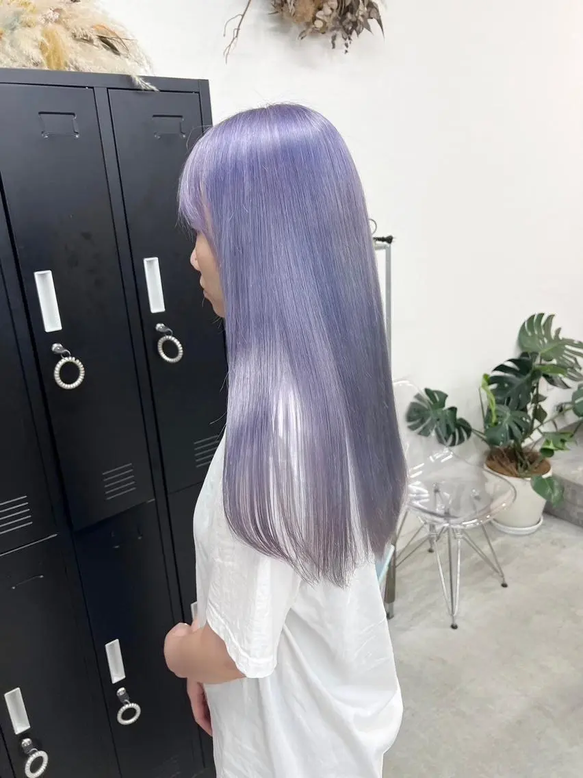 ミディアム 江坂エリア最安値◎ ブリーチ*土田のヘアスタイル