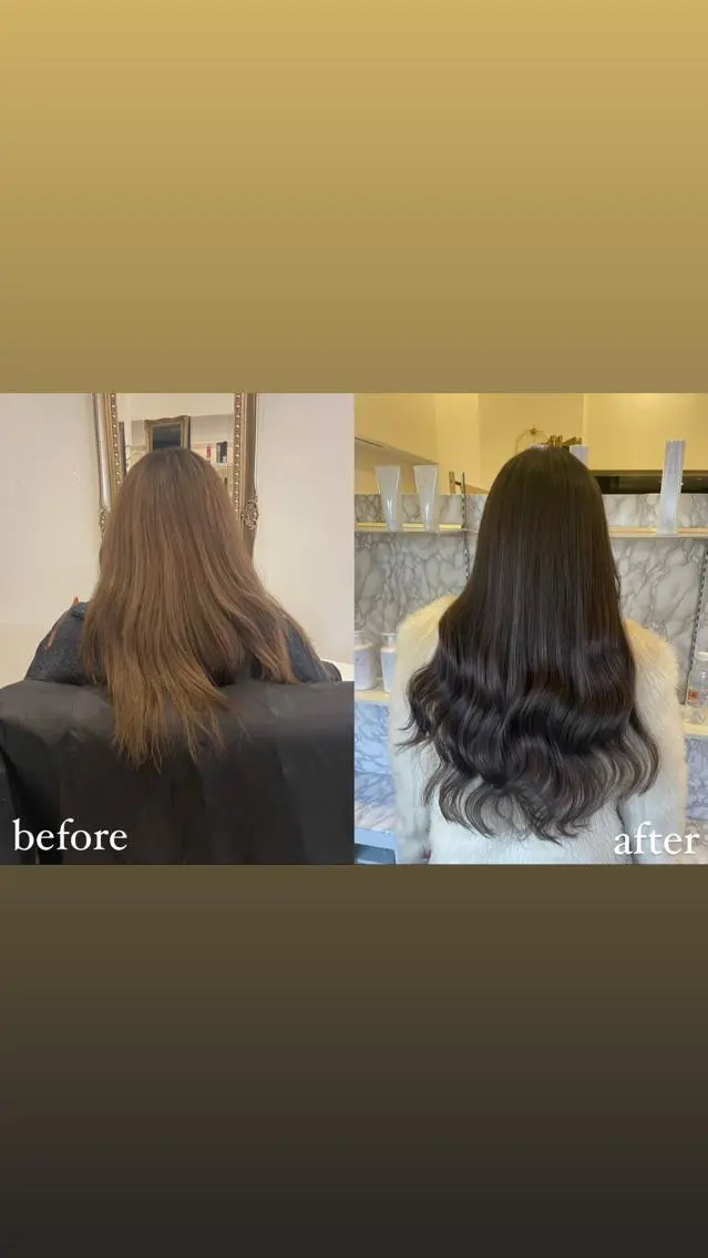 ロング カラー ハイライトカラー エクステ ハイライト 🌹 AKARI 🌹のヘアスタイル