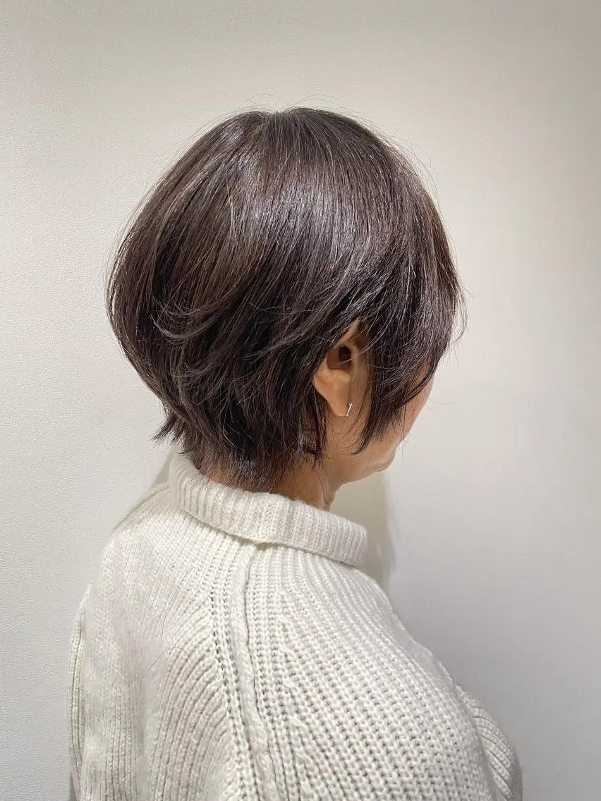 ショート くせ毛 ショートヘア ショート✂️ボブ✂️ 💎Ash茗荷谷💎のヘアスタイル