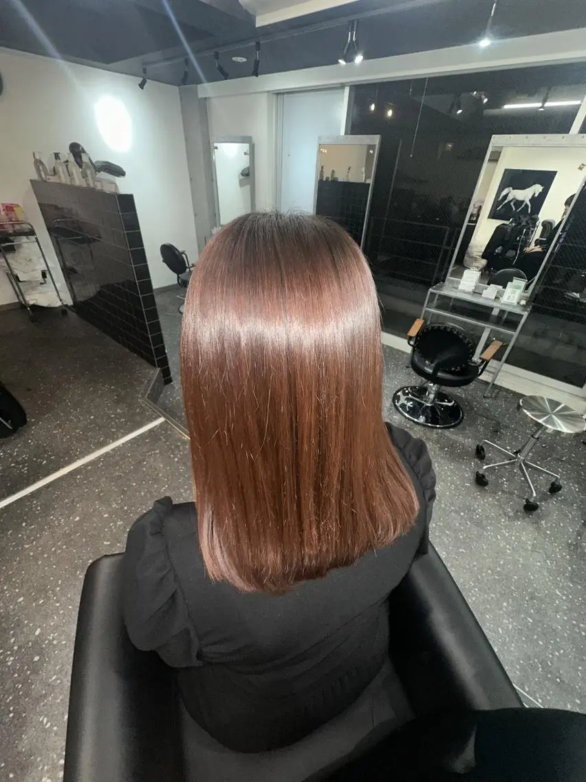 カラー ロング カット ヘアカラー 縮毛矯正 トリートメント 髪質改善⭐️縮毛矯正 中野⭐️Rinaのヘアスタイル